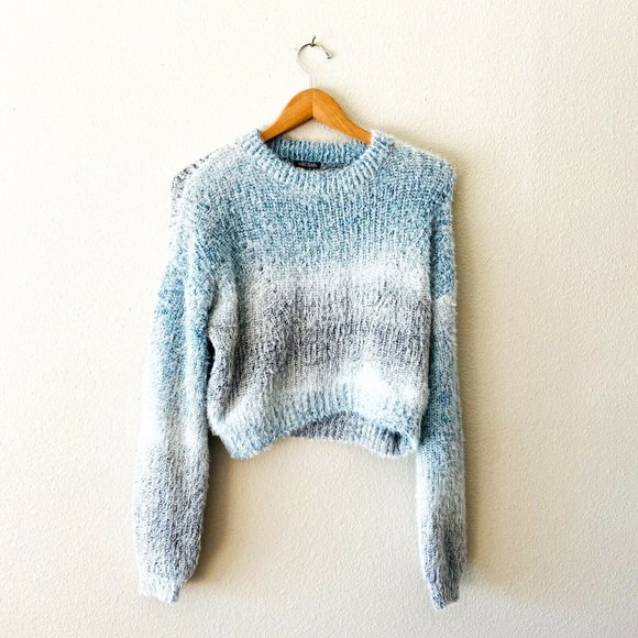 wild fable Sweaters - NWT wild fable blue gray ombre striped fuzzy